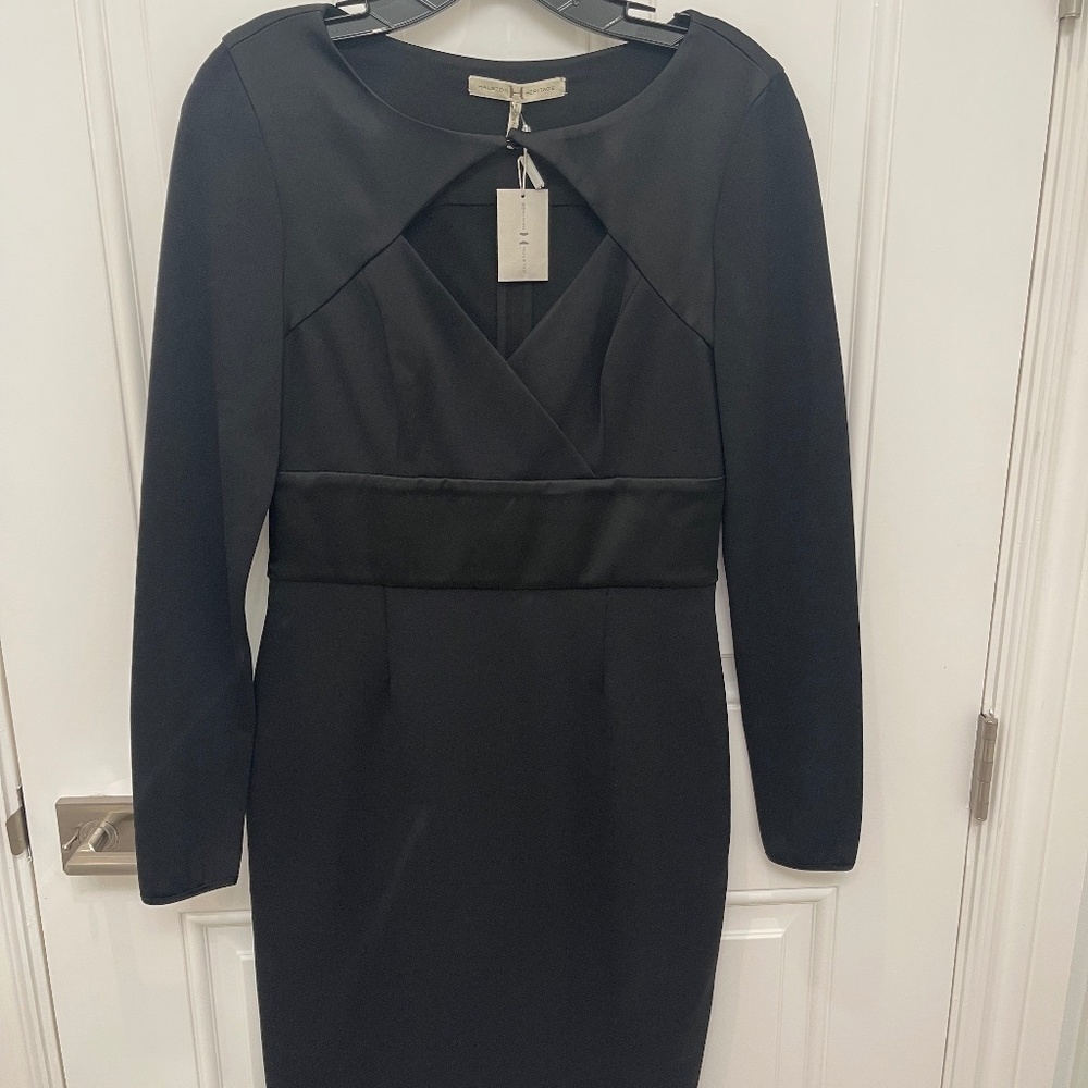Halston Heritage Black Dress. size 6